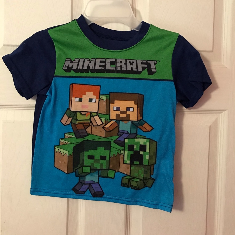 Minecraft Pajama Top Boys 4/5